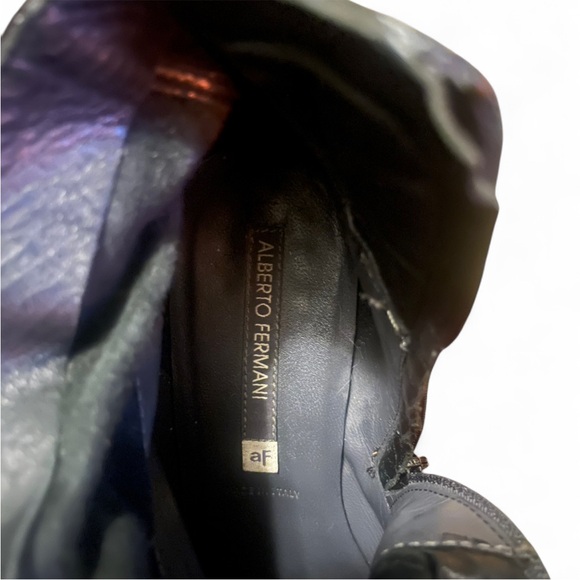 Vintage Alberto Fermani Black Leather Ankle Booties - Picture 14 of 14